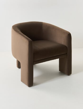 LUCA Parla Fabric Chair, Espresso product photo