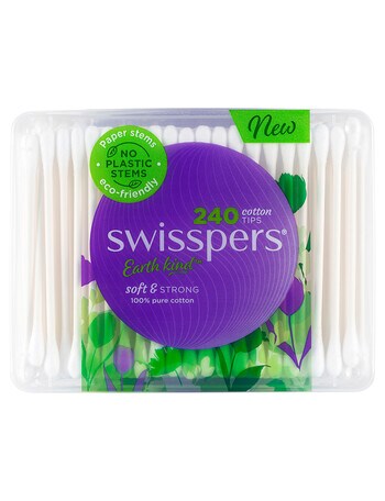 Swisspers Paper Stem Cotton Tips, 240-Pack product photo