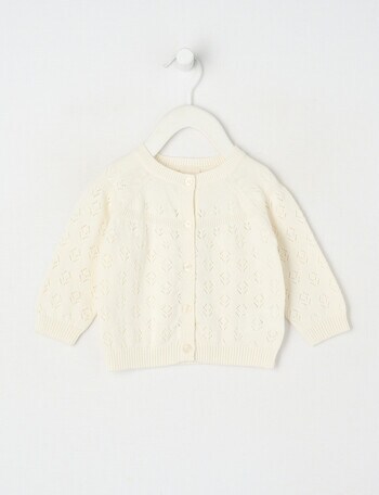 Little Bundle Knit Cardian, Vanilla product photo