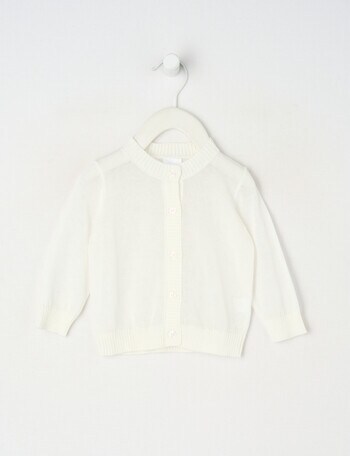 Teeny Weeny All Dressed Up Sheer Cardigan, Ivory product photo