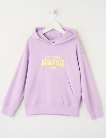 Mac & Ellie Athletics Club Pull On Hoodie, Lilac product photo