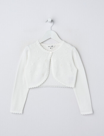 Mac & Ellie Gia Bolero Cardigan, Ivory product photo
