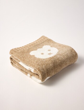 Teeny Weeny Chenille Bassinet Blanket, Bear product photo