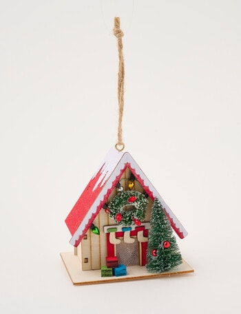 Christmas Shop Wooden Ornament Alpine Lodge product photo