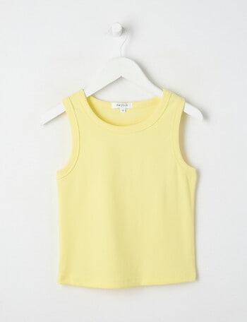 Switch Emma Rib Singlet, Lemon product photo