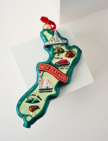 Christmas Shop Glass Ornament, New Zealand product photo