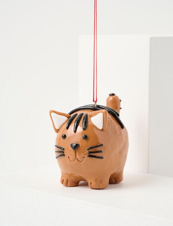 Christmas Shop Ornament, Fat Cat product photo