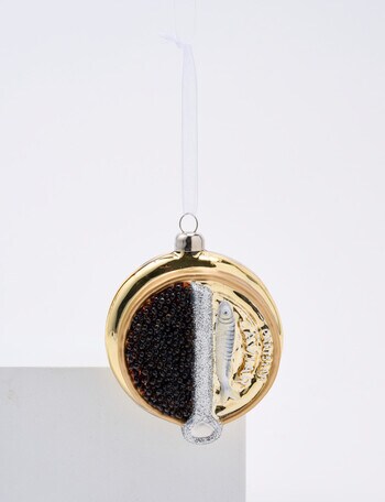Christmas Shop Glass Caviar Ornament product photo