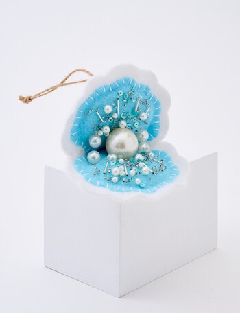 Christmas Shop Felt Shell W/ Pearl Ornament product photo