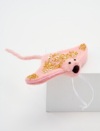 Christmas Shop Felt Stingray Ornament product photo