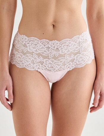Lyric Bandeau Lace Boyleg Brief, Blush product photo