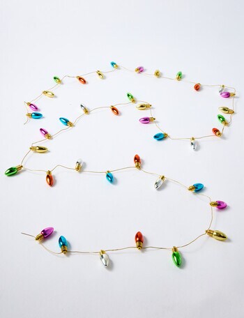 Christmas Shop Plastic Light String Garland product photo