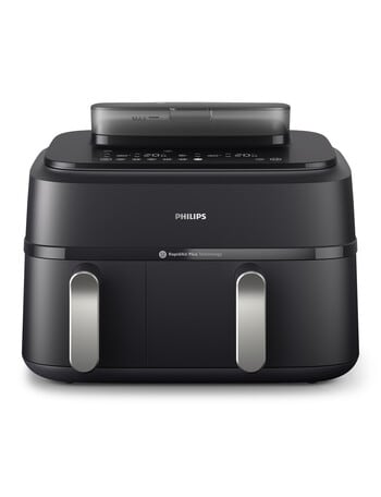 Philips Dual Basket with Steam XXL Air Fryer, Black, NA551/00 product photo