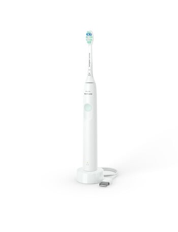 Philips Sonicare 1100 Series Electric Toothbrush, White & Mint, HX3641/21 product photo