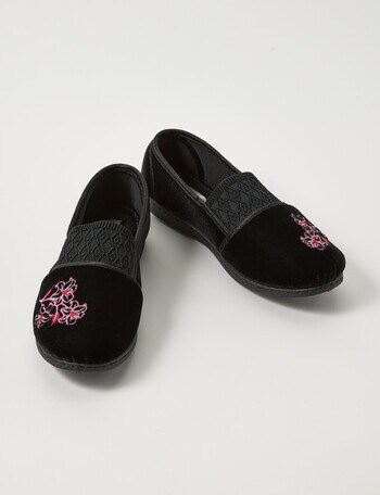 Lyric June Slipper, Black & Pink product photo