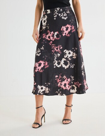 Whistle A-Line Skirt, Smudge Print product photo