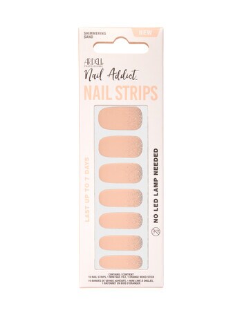 Ardell Nail Addict Strips, Shimmering Sand product photo