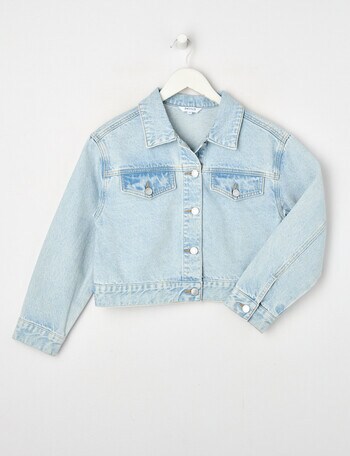 Switch Boxy Denim Jacket, Cali Blue product photo