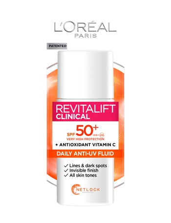 L'Oreal Paris Revitalift Clinical Anti-UV Fluid SPF50+, 50ml product photo