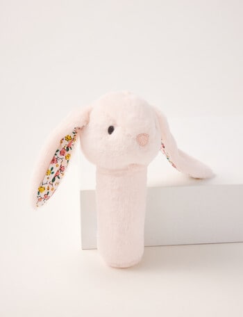 Teeny Weeny Plush Stick Rattle, Bunny product photo
