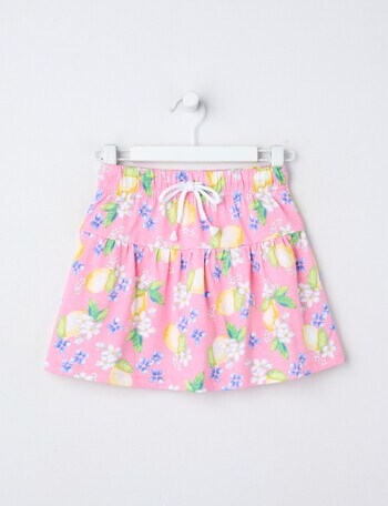 Mac & Ellie Lemons Knit Skort, Candy Pink product photo
