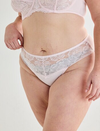 Lyric Dawn Lace Hi Cut Brief, Blush product photo