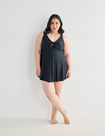 Zest Resort Curve Swim Dress, Black product photo