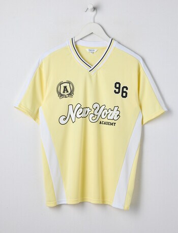 Switch Short Sleeve Oversized Sports Jersey, Lemon product photo