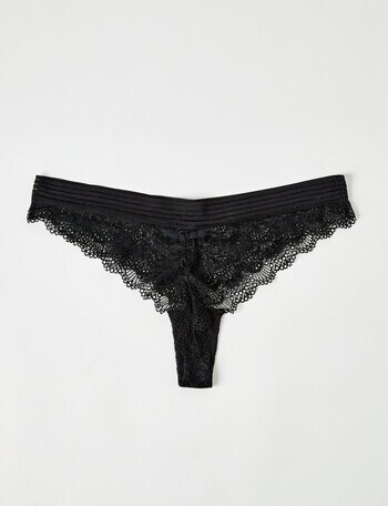 Lyric Harper Lace G-String Brief, Black product photo