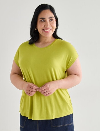 Bodycode Curve Boxy Tee, Citronella product photo