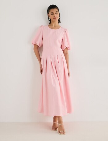 State of play Tallulah Puff Sleeve Dress, Petal Pink product photo