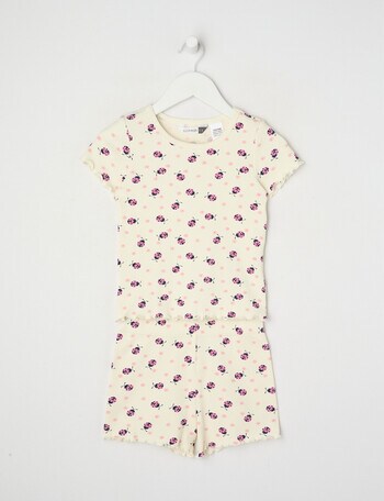 Sleep Mode Lady Bird Rib Set, Vanilla, 2-8 product photo