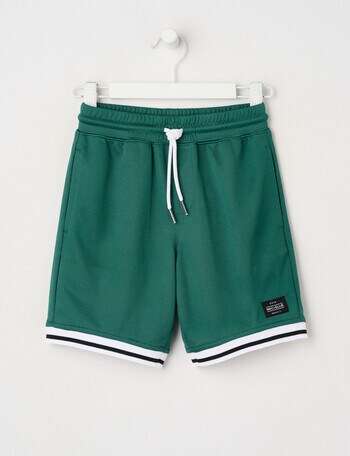 Mac & Ellie Basketball Knit Short, Green product photo