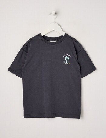 Mac & Ellie Sunny Days Short Sleeve Tee, Coal product photo