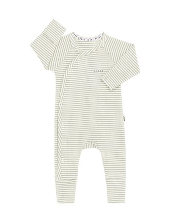 Bonds Newbies Rib Coverall, Hazy Skies & Marscapone product photo
