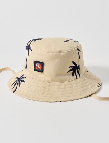 Teeny Weeny Palm Tree Bucket Hat, Stone product photo