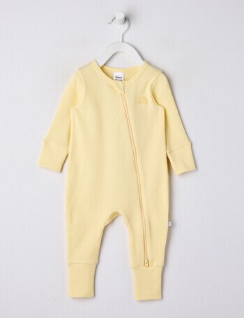 Teeny Weeny Sleep Waffle Sleepsuit, Soft Yellow product photo