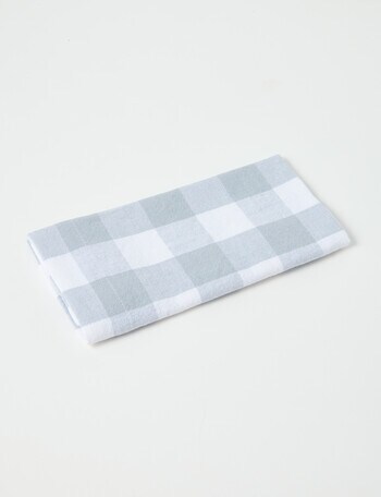 Amy Piper Gingham Napkin, Blue & White product photo