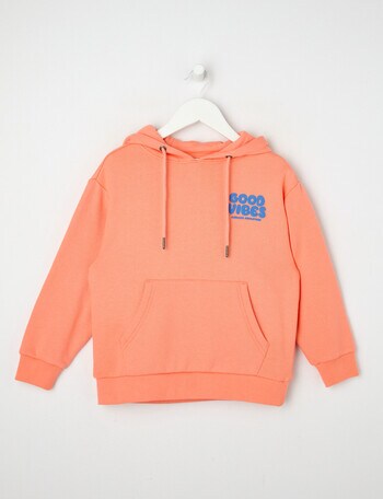 Mac & Ellie Oversize Good Vibes Hoodie, Tangelo product photo