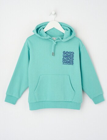 Mac & Ellie Good Vibes Oversize Hoodie, Seafoam product photo