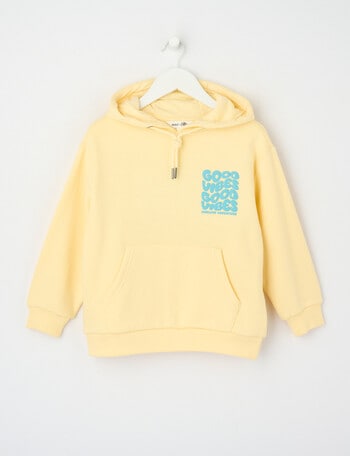 Mac & Ellie Good Vibes Oversize Hoodie, Butter product photo