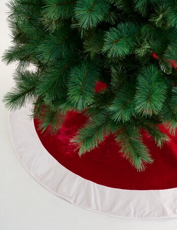 Christmas Shop Velvet Tree Skirt Ruby product photo
