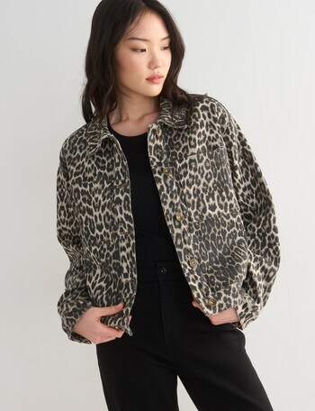 Denim Republic Denim Boxy Jacket, Animal product photo