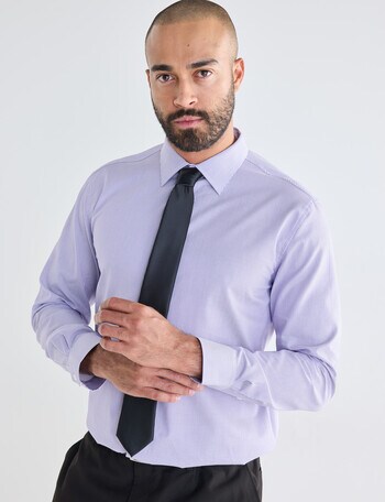 Laidlaw + Leeds Stripe Long Sleeve Shirt, White product photo