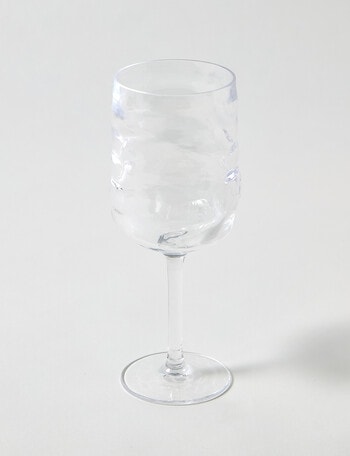 Terrace Wave Wine Glass, Clear product photo