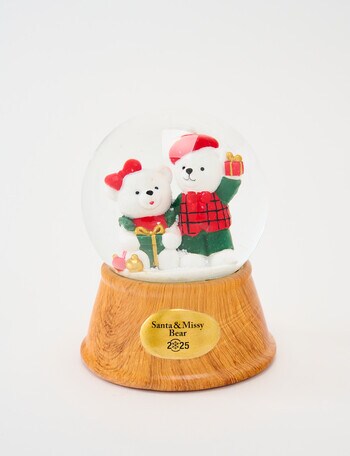 Santa Bear Santa And Missy Snow Globe, 2025 product photo