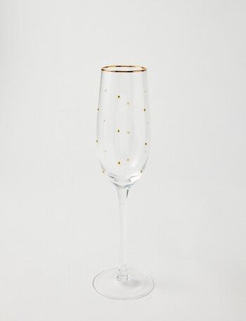 CinCin Charlotte Flute, Gold Rim product photo