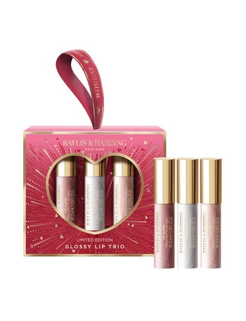 Baylis and Harding Midnight Cherry Glossy Lip Trio Gift Set product photo