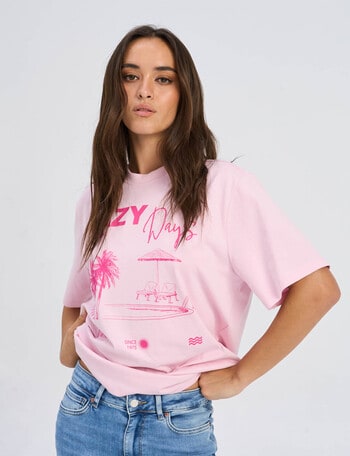 ONLY Patricia Summer Tee, Roseate Print product photo
