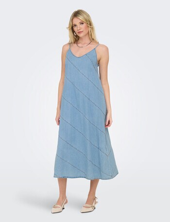 ONLY Dia Panelled Denim Dress, Light Blue product photo